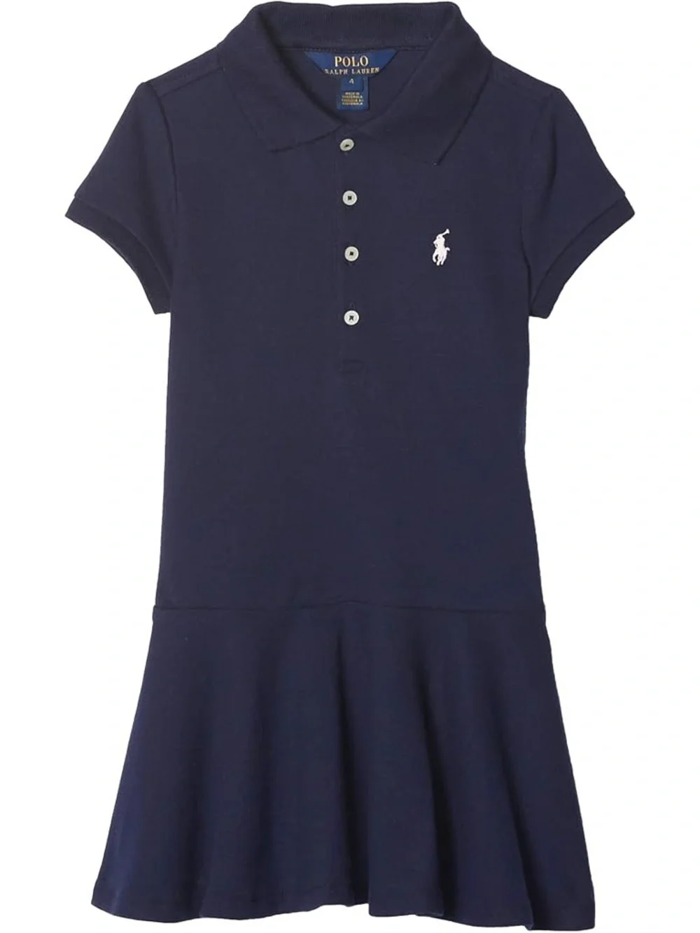 Ralph Lauren Navy Polo Dress with White Logo